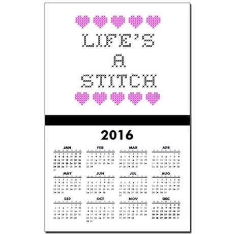 cross stitch calendar