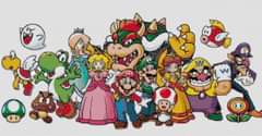 Super Mario cross-stitch design