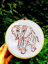 Cross stitch elephant