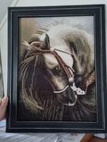White horse â€Žcross stitch