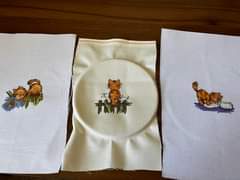 Durene Stitch Designs. Three free cats charts.