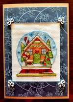 Christmas card cross stitch design
