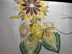 Cross stitch Sunflowers for daughters room