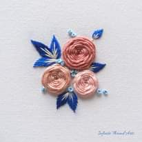Rose embroidery cross-stitch
